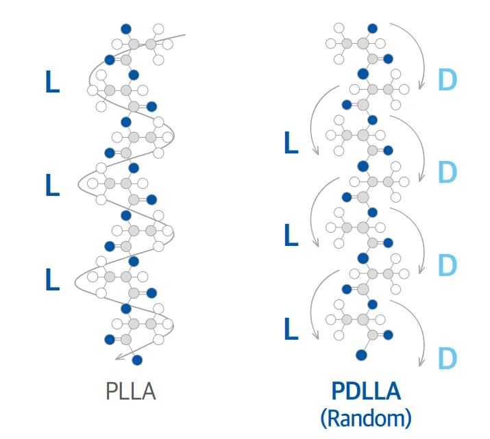 PDLLA颗粒结构
